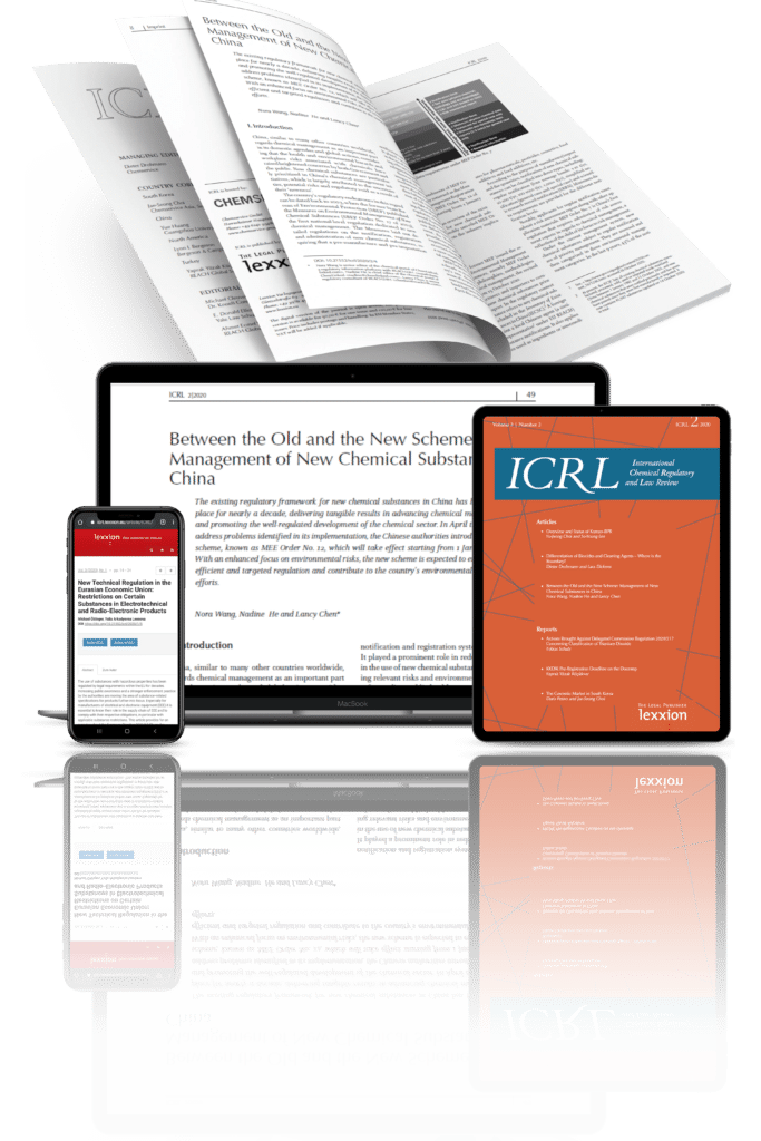 ICRL – International Chemical Regulatory and Law Review