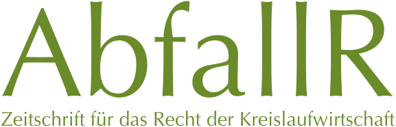 AbfallR – Journal for the Law of the Circular Economy - AbfallR Logo