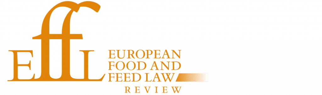 Effl European Food And Feed Law Review Lexxion