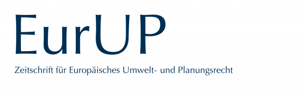 EurUP – Journal for European Environmental and Planning Law - EurUP Logo