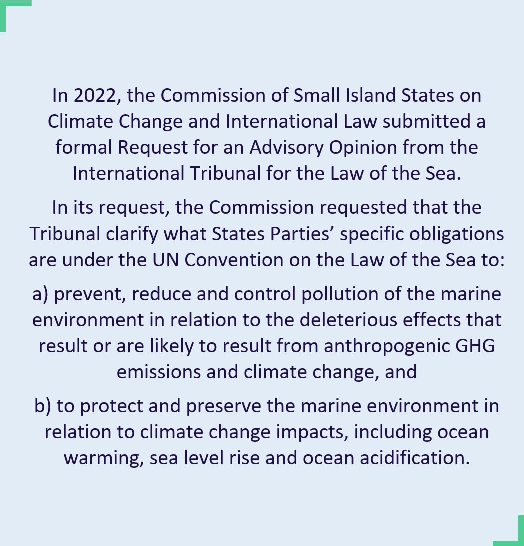 Climate Litigation Brief #2/2024: International Tribunal for the Law of the Sea Advisory Opinion on climate change-related state obligations - Advisory Opinion of 21 May 2024 - Litigation Brief 2 summary